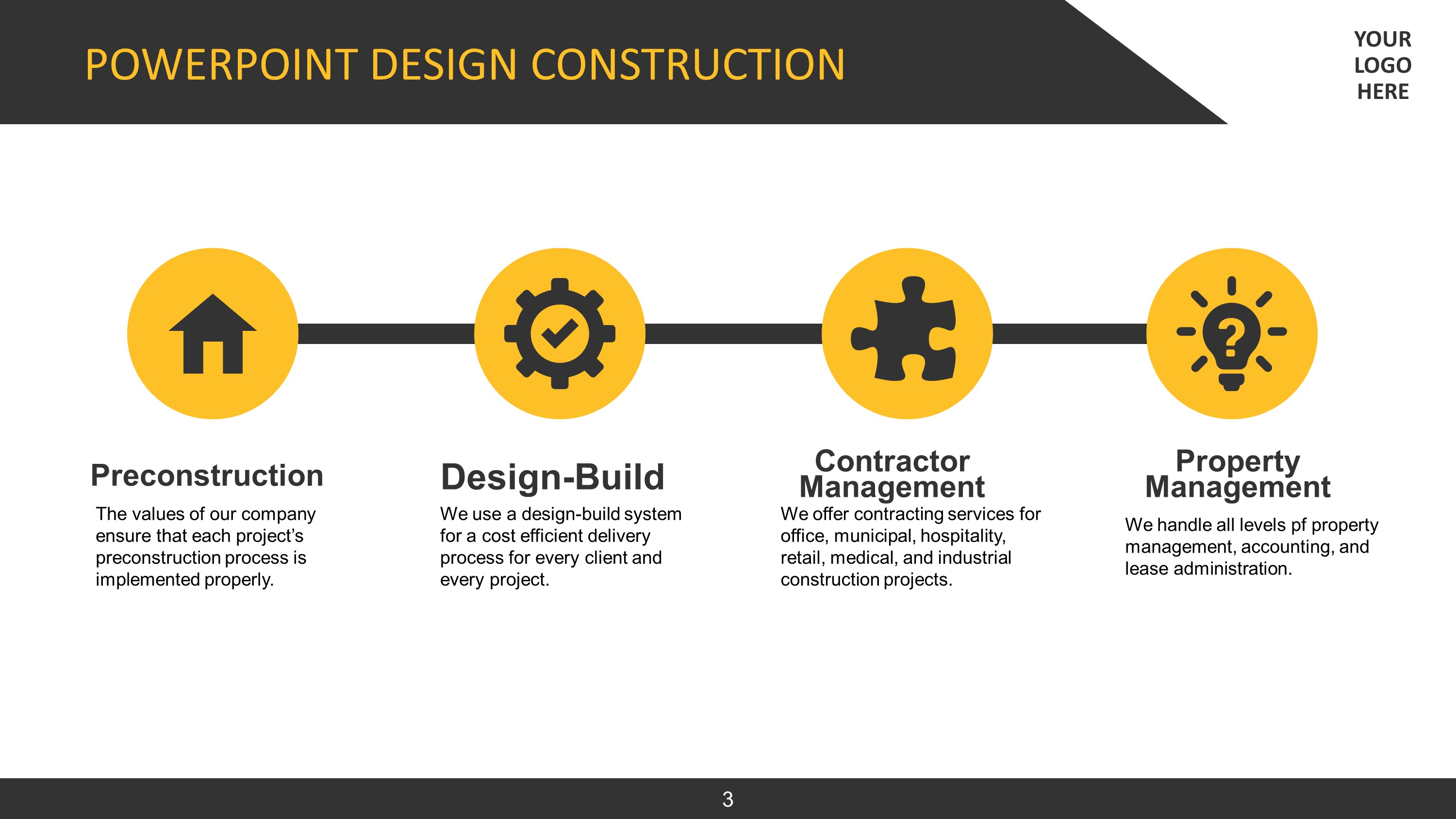 Construction Theme Slides PowerPoint