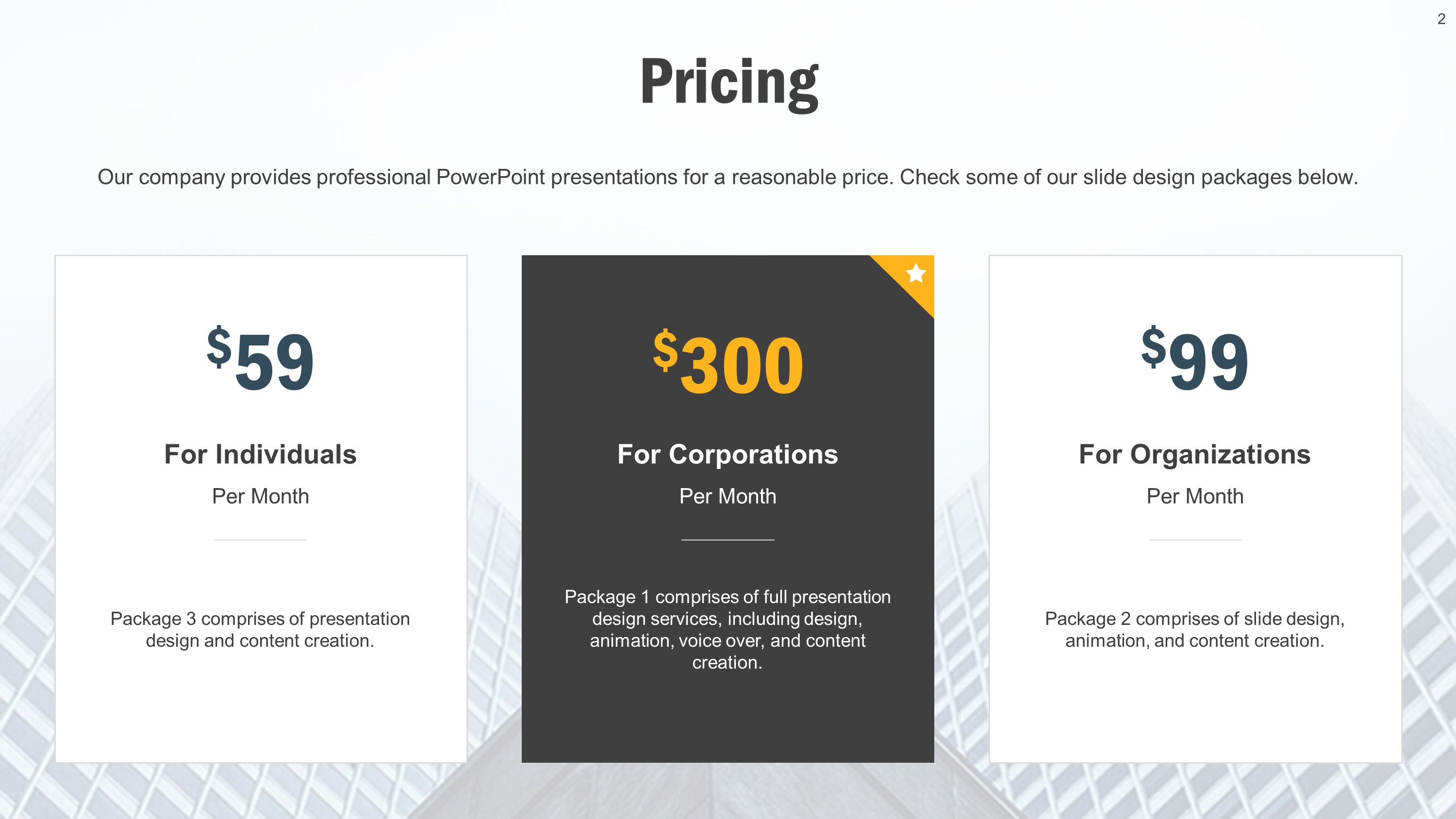 Pricing Tier Template Bundle for PowerPoint