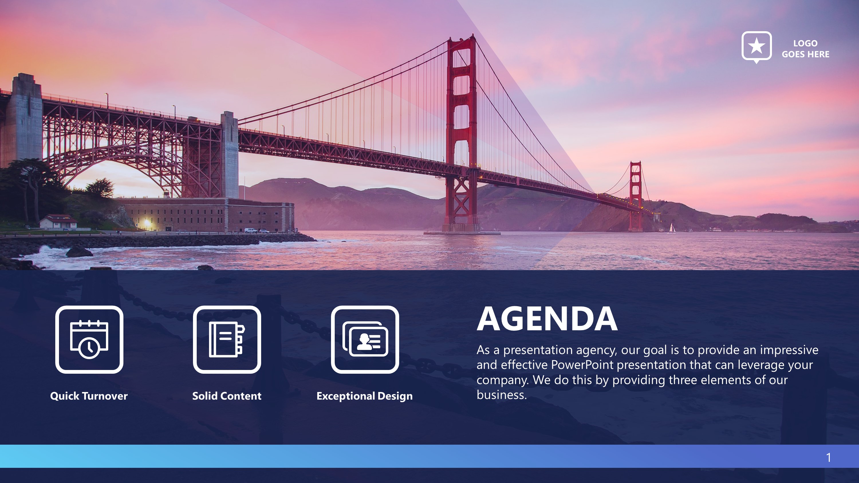 Corporate Travel Agenda Slides for PowerPoint