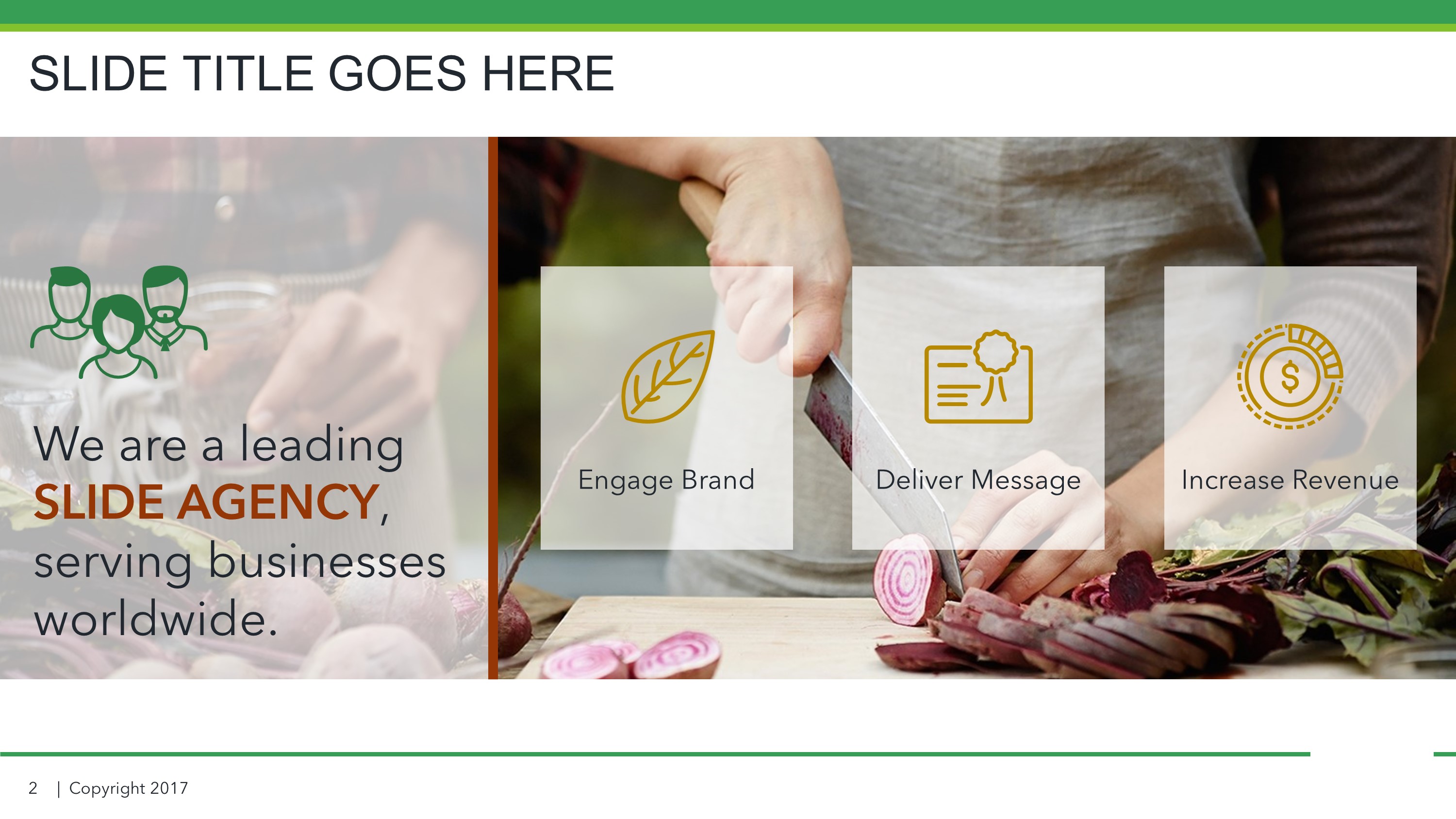Food Industry About Us Slides for PowerPoint