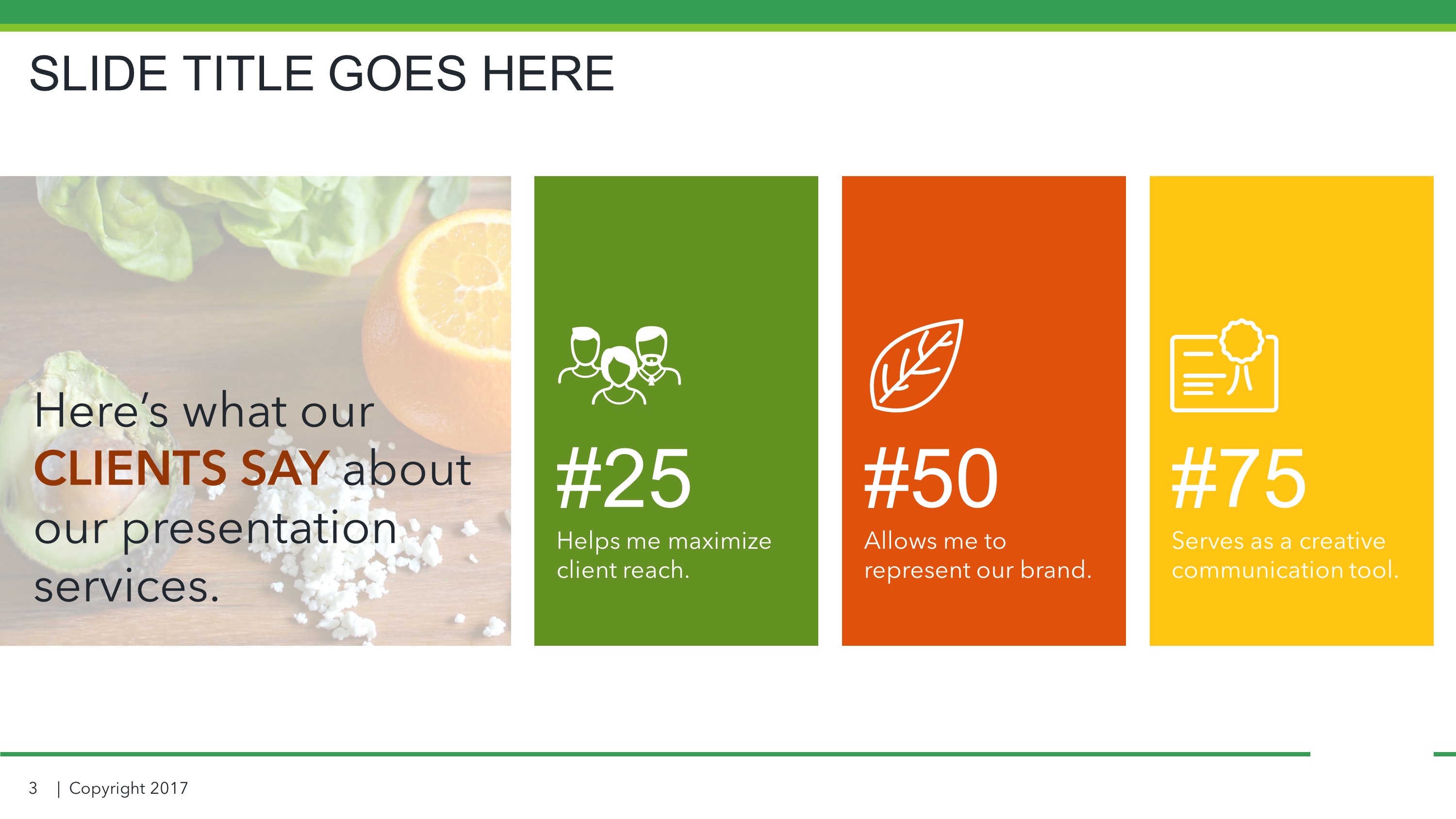 Food Industry About Us Slides for PowerPoint