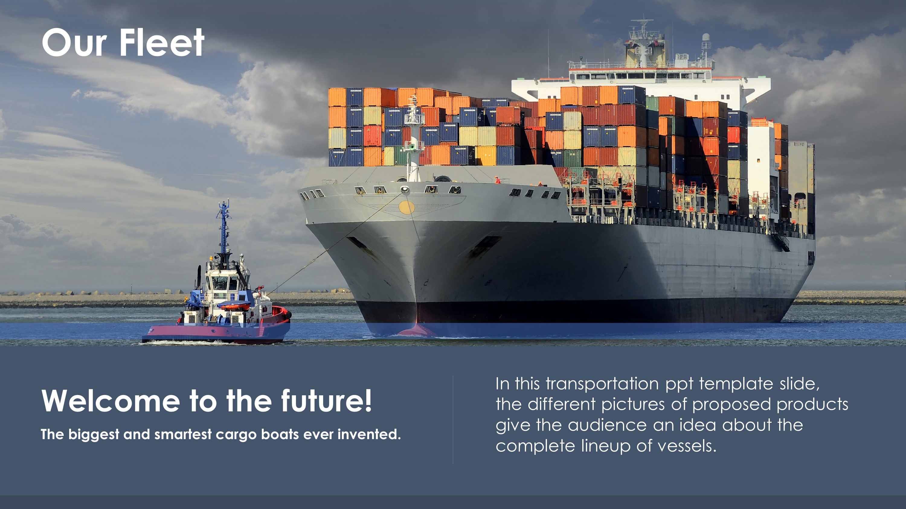 Our Cargo Fleet Transportation PowerPoint Template