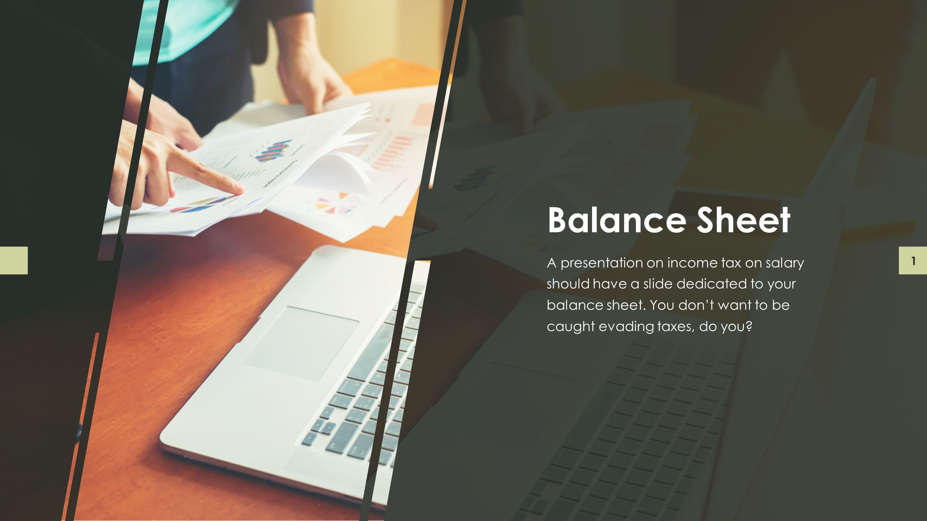 Free Balance Sheet PowerPoint Slide