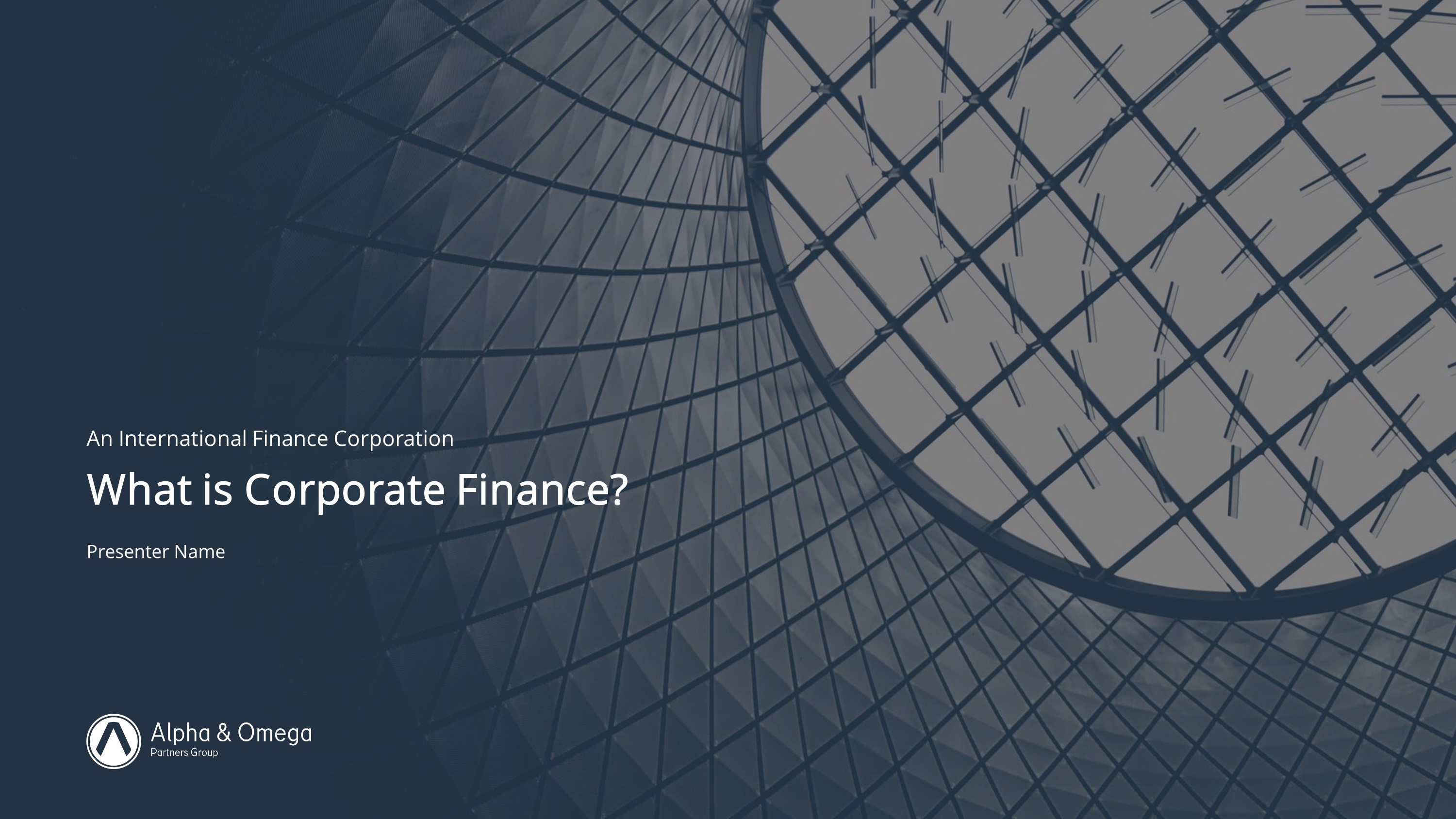 financial company overview powerpoint template
