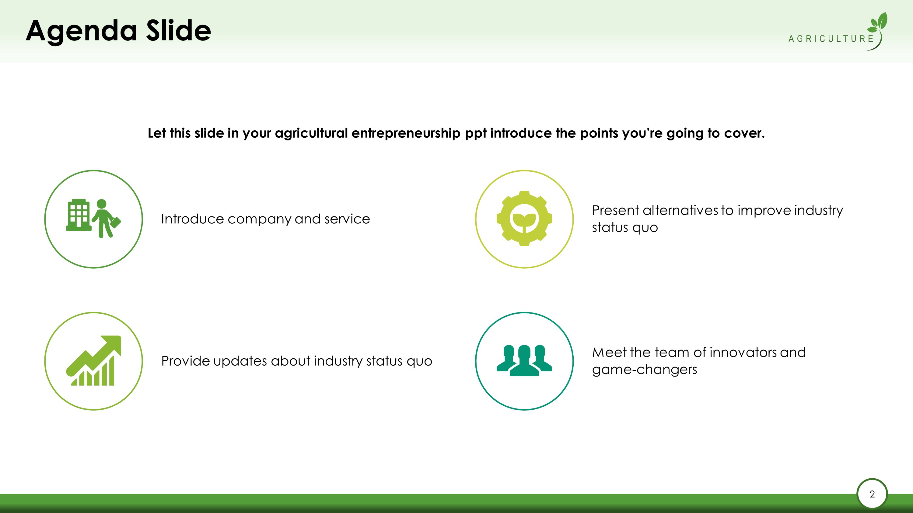 powerpoint template green