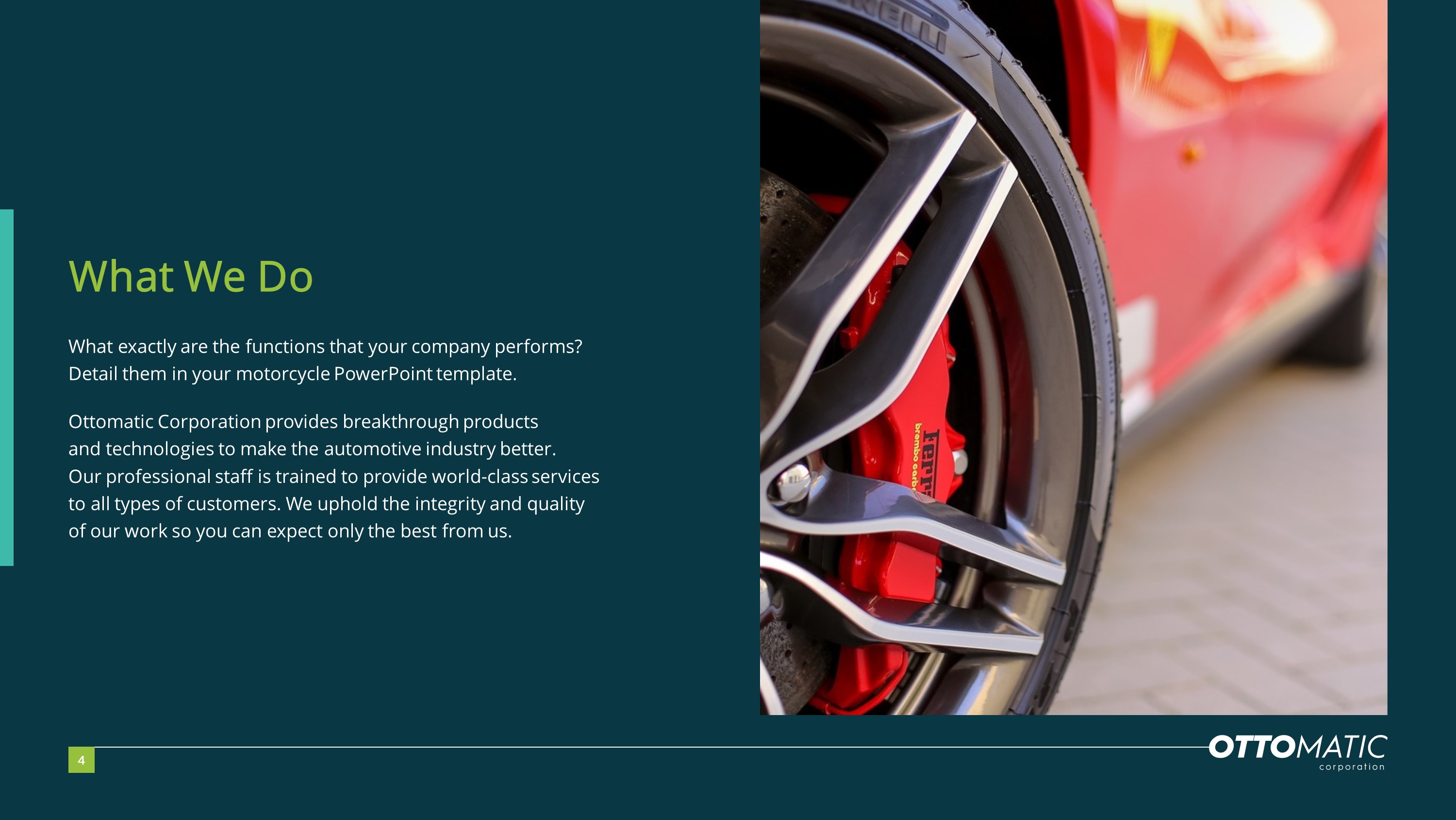 Car Company Premium PowerPoint Template SlideStore