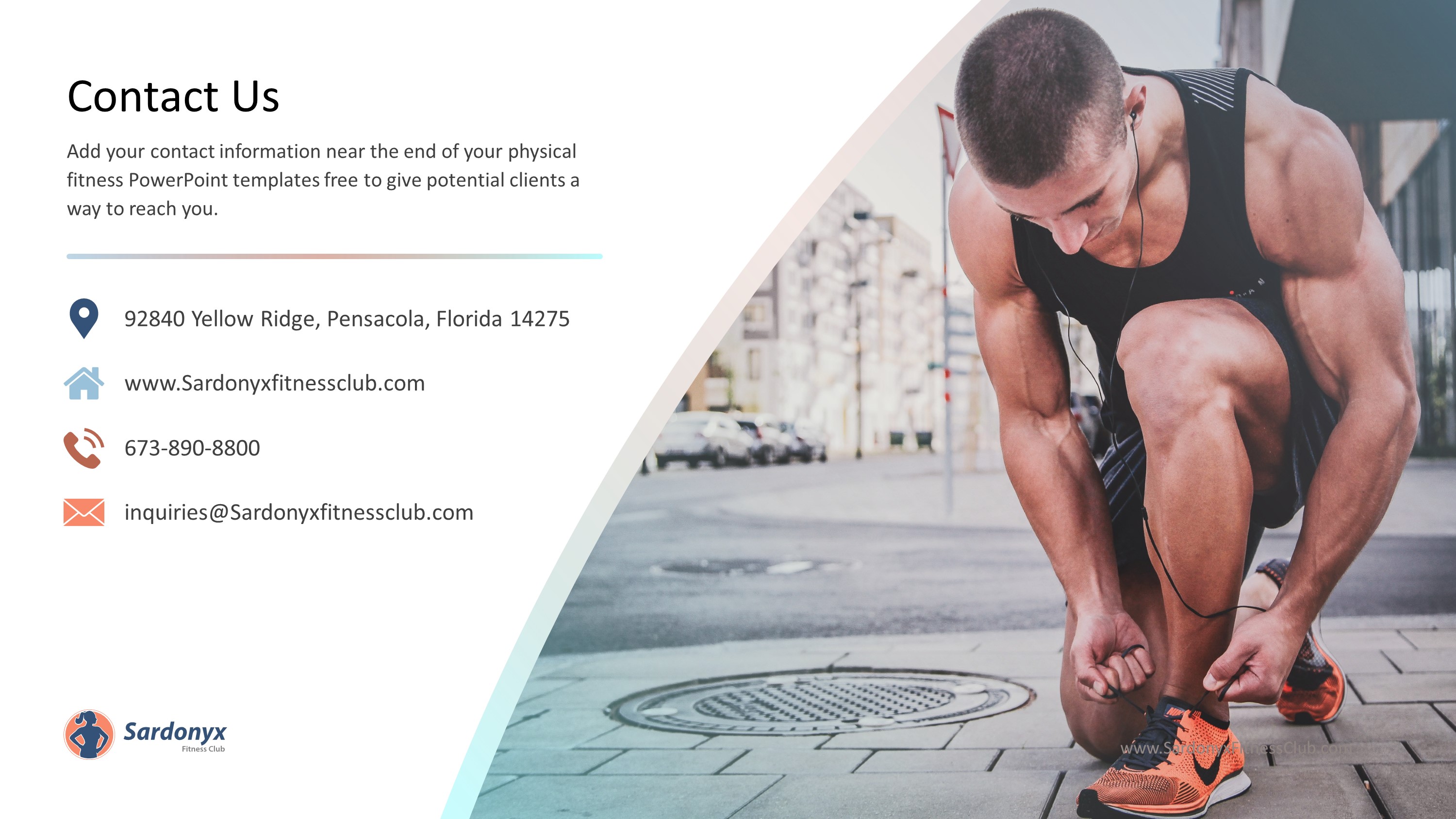 Health And Fitness Premium PowerPoint Template - SlideStore