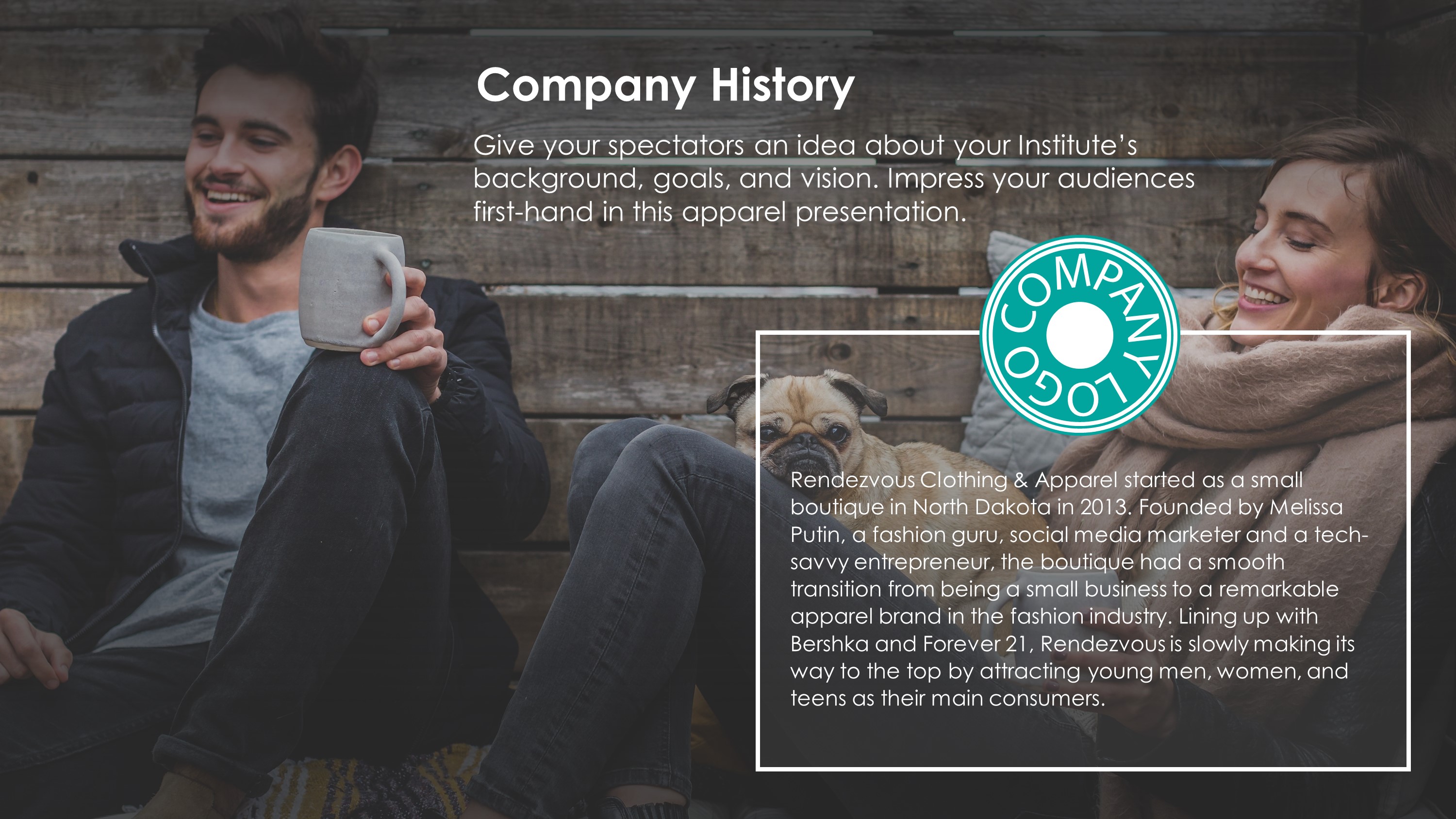 Free Apparel Company History PowerPoint Slide