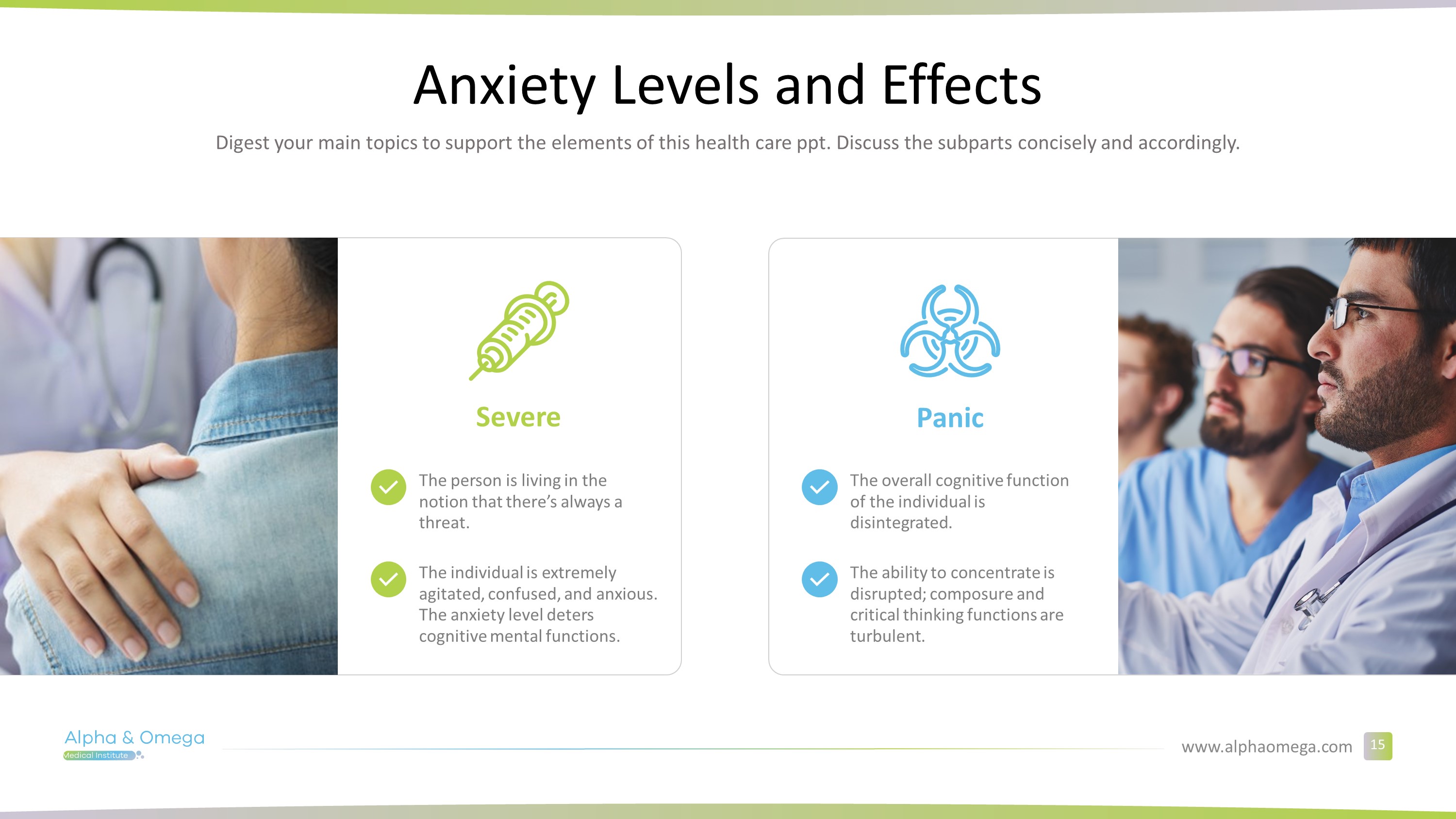 Nursing Diagnosis Premium PowerPoint Template - SlideStore