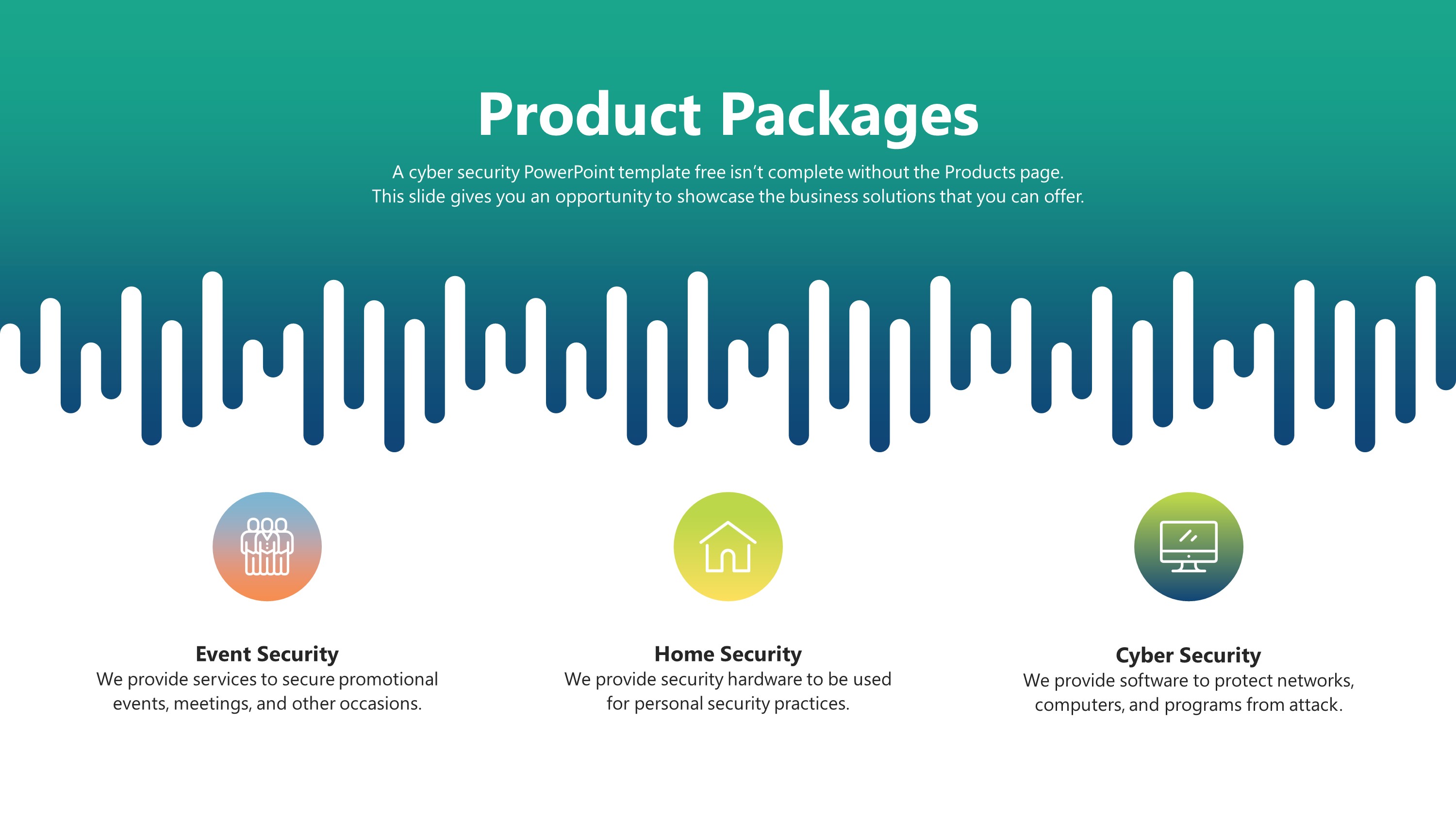 Free Security Product Packages PowerPoint Slide