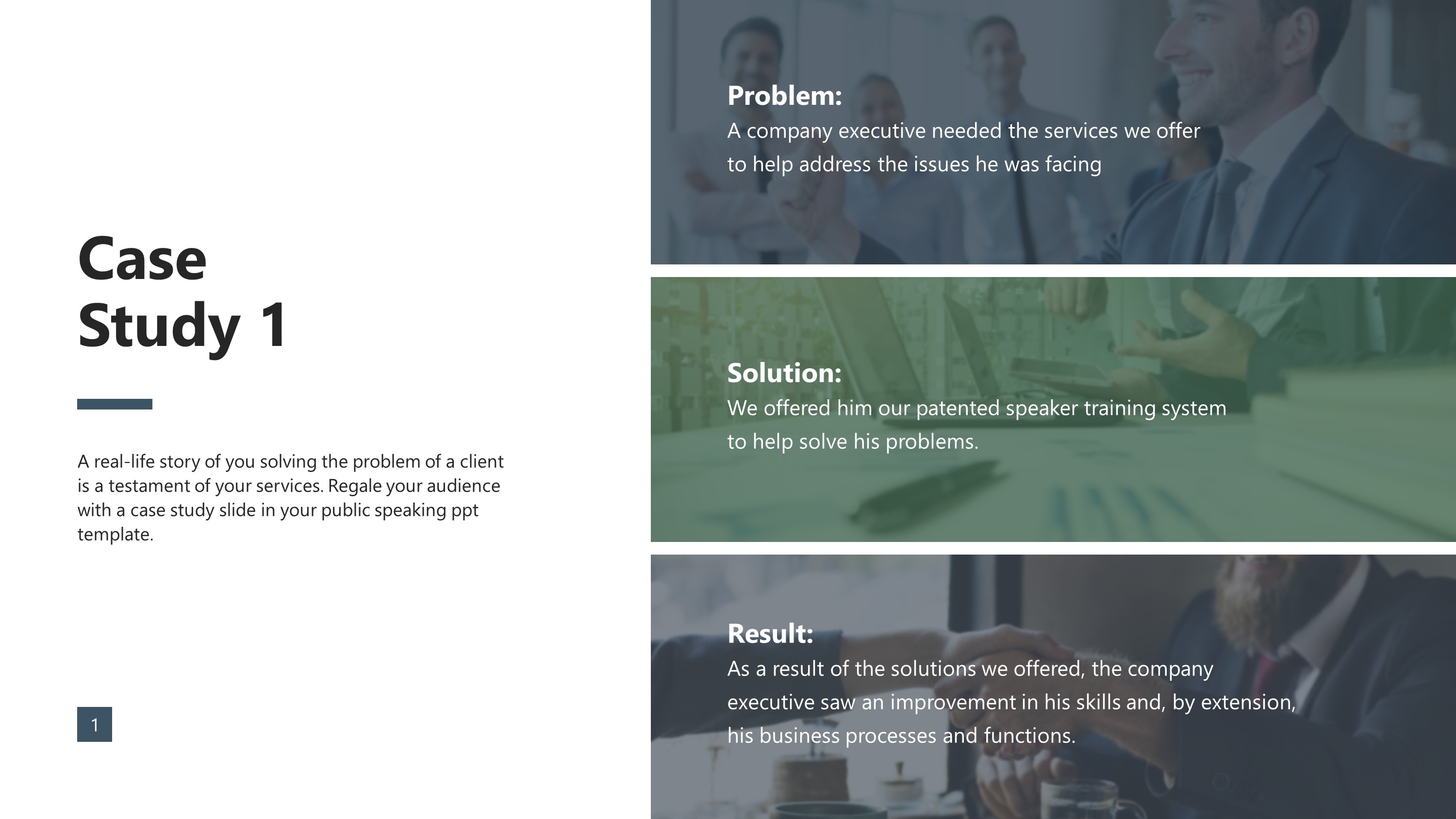 Case Study Template Ppt Free Printable Templates