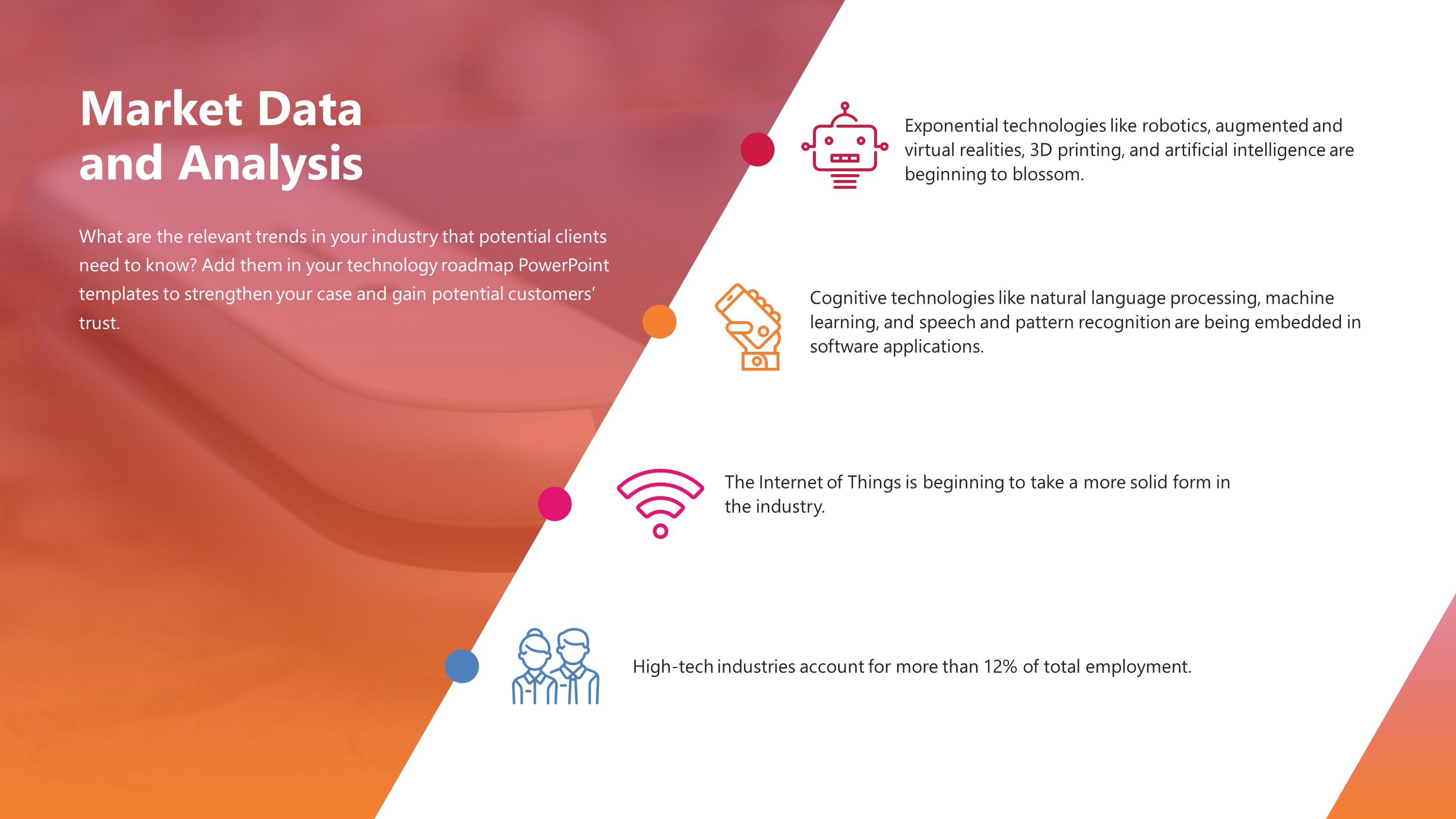 Free Technology Market Data and Analysis PowerPoint Slide