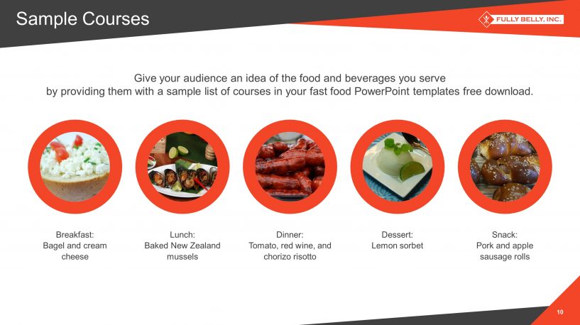 Food Service Premium PowerPoint Template – SlideStore Food Service Premium PowerPoint Template – SlideStore